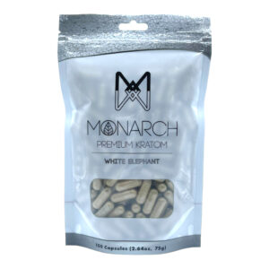Monarch White Elephant Kratom Capsules - 150ct