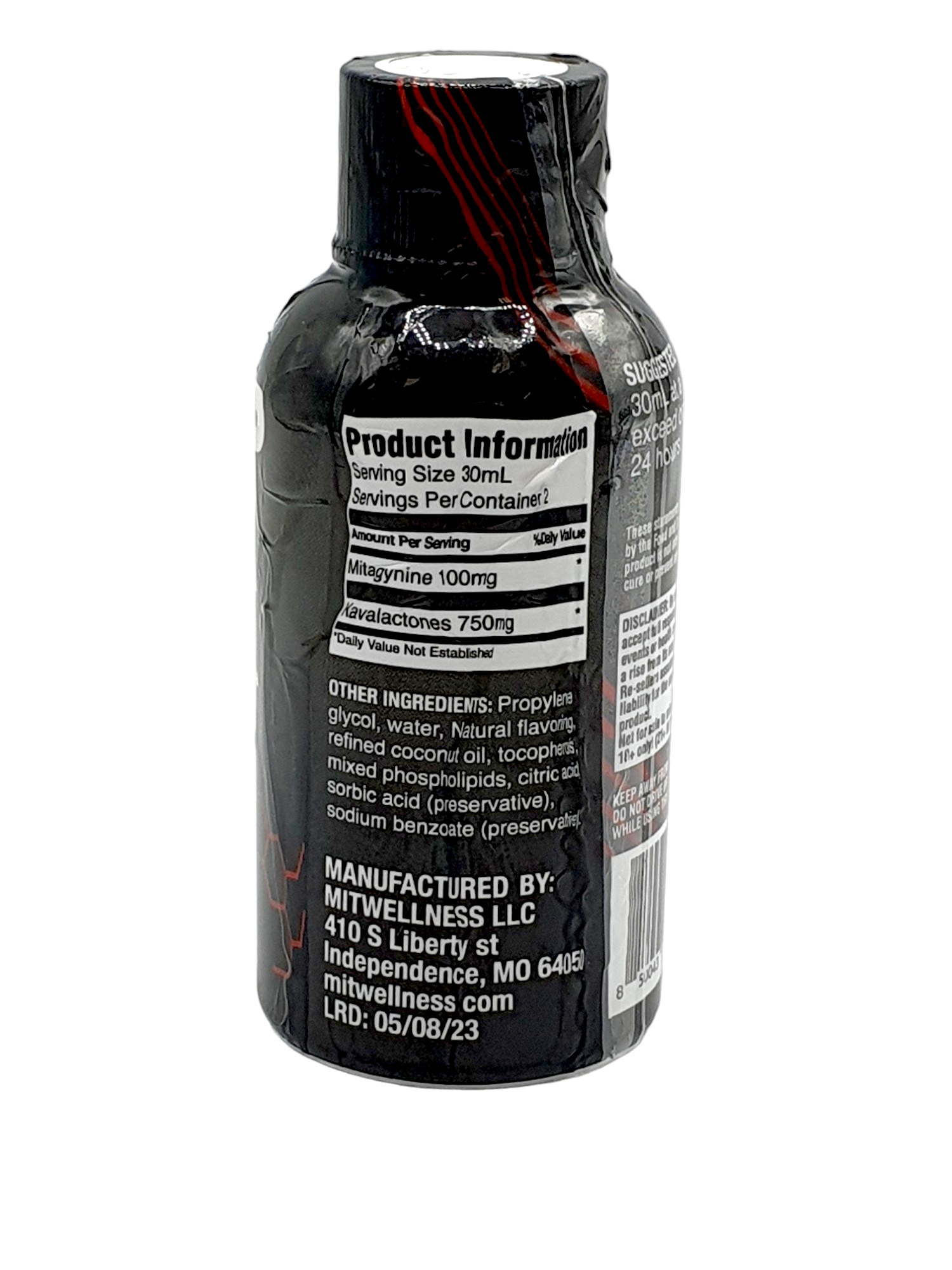 Mit Wellness Lit up Max Kava and Kratom Shot - 60ml