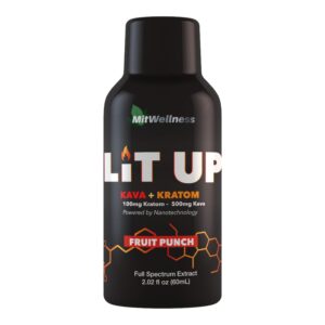 Lit Up Fruit Punch Kava and Kratom Shot - 60ml