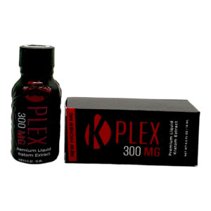 box and bottle of Prof Whytes K Plex Kratom Shot 300mg 15mL (var 1)