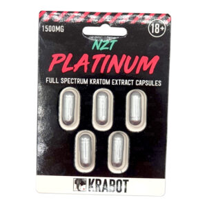 Krabot NZT Platinum 1500MG Kratom Extract Capsule - 5ct