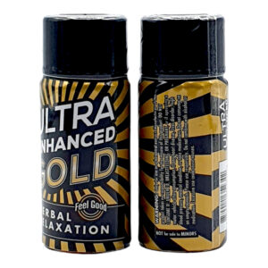 front and back of bottle of Ultra Enhanced Gold Herbal Extract Shot