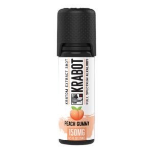 Krabot Peach Gummy 150MG Kratom Shot