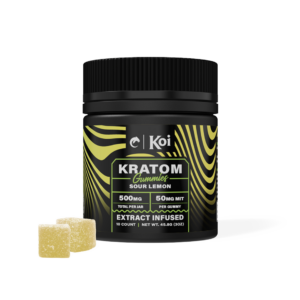 Koi Kratom Sour Lemon Gummies - 500mg