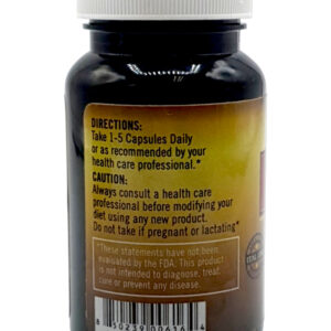 side of bottle of Nine Mile Botanicals Big Up Capsules