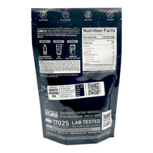 back of bag of Krabot BombPopsicle White MaengDa Powder 240g