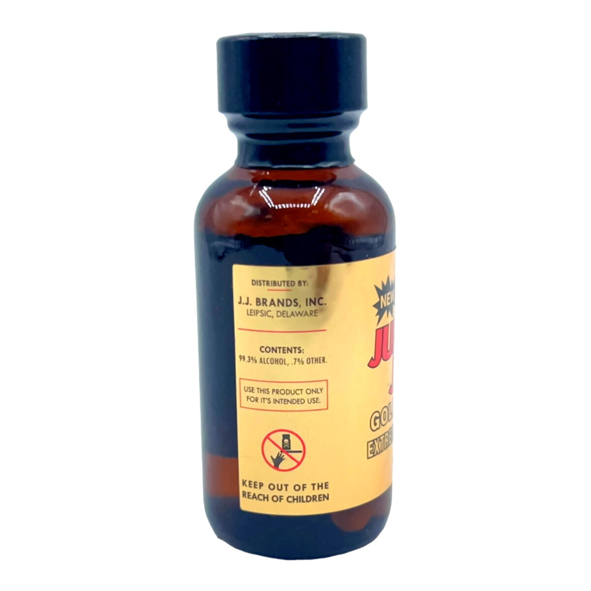 side of bottle of Jungle Juice Gold Label