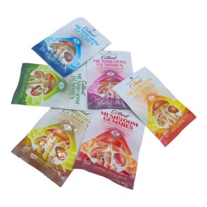 multiple packs of Cutleaf Mushroom Gummies Blueberry Flavor 3 Pack (500mg Per Gummy)