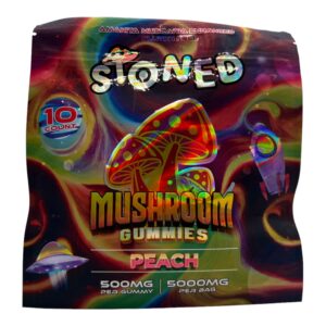 Stoned Peach Mushroom Gummies