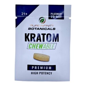 single pack of Pure Infinity Kratom Chewable Kratom 100mg (SAMPLE) (var 1)