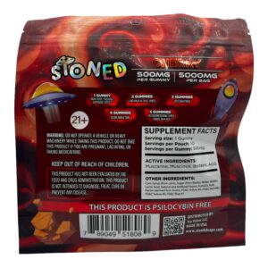 Stoned Peach Mushroom Gummies