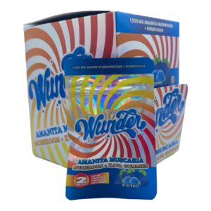Wunder Kava Mushroom Gummies Blue Razz