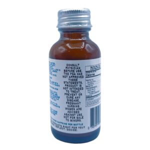 side of bottle of Athena's Elixir Kratom Kava Shot 50mg Kratom 300mg Kava