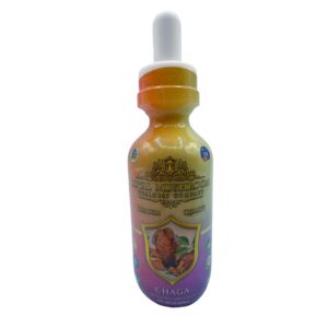front of bottle of Royal Mushroom Chaga Mushroom Oil Tincture 60mL