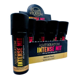 display box of Kats Kratom Intense MIT Kratom Shot 200mg