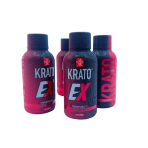 multiple bottles of Krato EX Kratom Shot 56ml