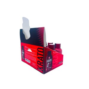 back of display case of Krato EX Kratom Shot 56ml