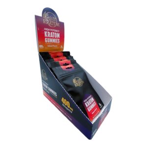 display box of Kats Kratom High Potency Kratom Gummies Island Punch 8ct