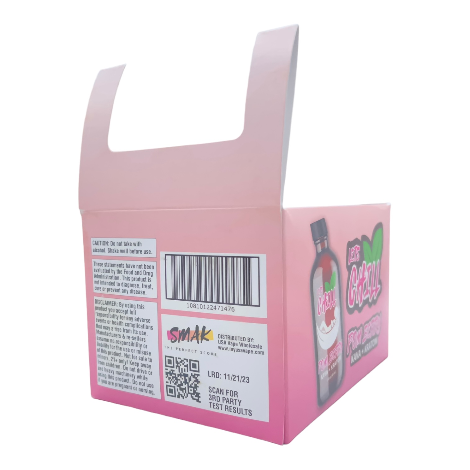 Let's Chill Kratom & Kava Pom Berry - 60mL