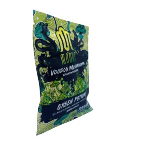 front of bag of Modus Voodoo Mushroom Green Potion 6CT 3000MG