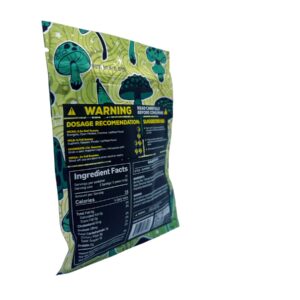 back of bag of Modus Voodoo Mushroom Green Potion 6CT 3000MG