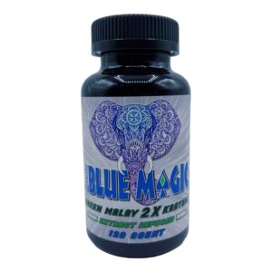 Blue Magic Green Malay 2X Kratom Capsule