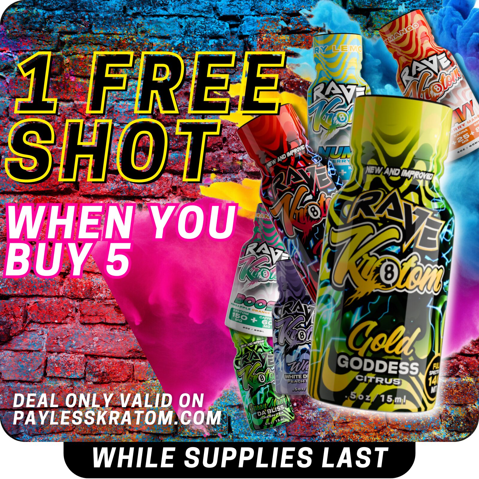 Rave Gold Goddess Kratom Shot