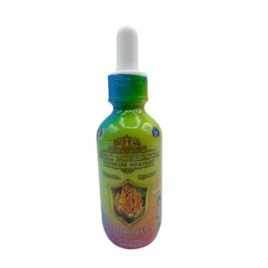 front of model of Royal Mushroom Cordyceps Mushroom Oil Tincture 60ml