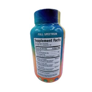 supplements facts for Royal Mushroom Energy Mushroom Mix Gummies Peach