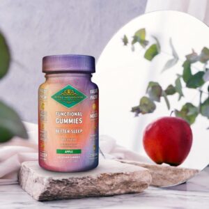 artistic image of Royal Mushroom Better Sleep Reishi Gummies Apple