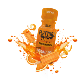 Flayvorz Kratom Shot Orange Creamsicle 155 MIT