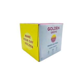 box of cans of Golden Grove Kratom Tonic Cherry Verbena