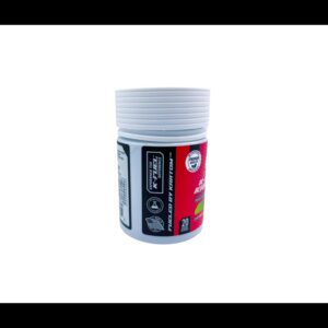 side of bottle of K-Fuel Kratom Mushroom Gummies Lemon Lime