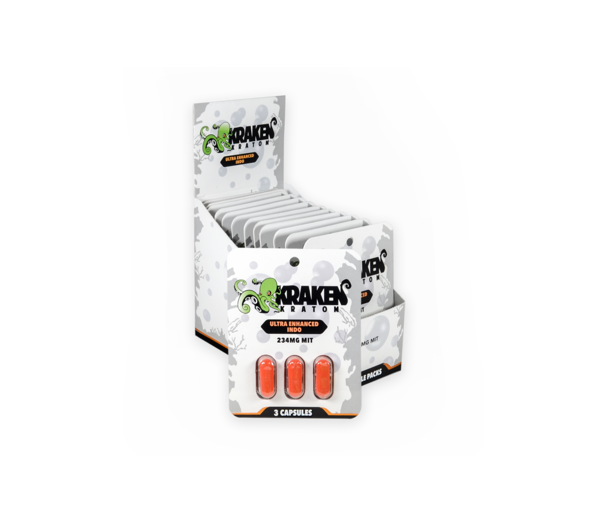 Kraken Kratom Ultra Enhanced Indo Capsules