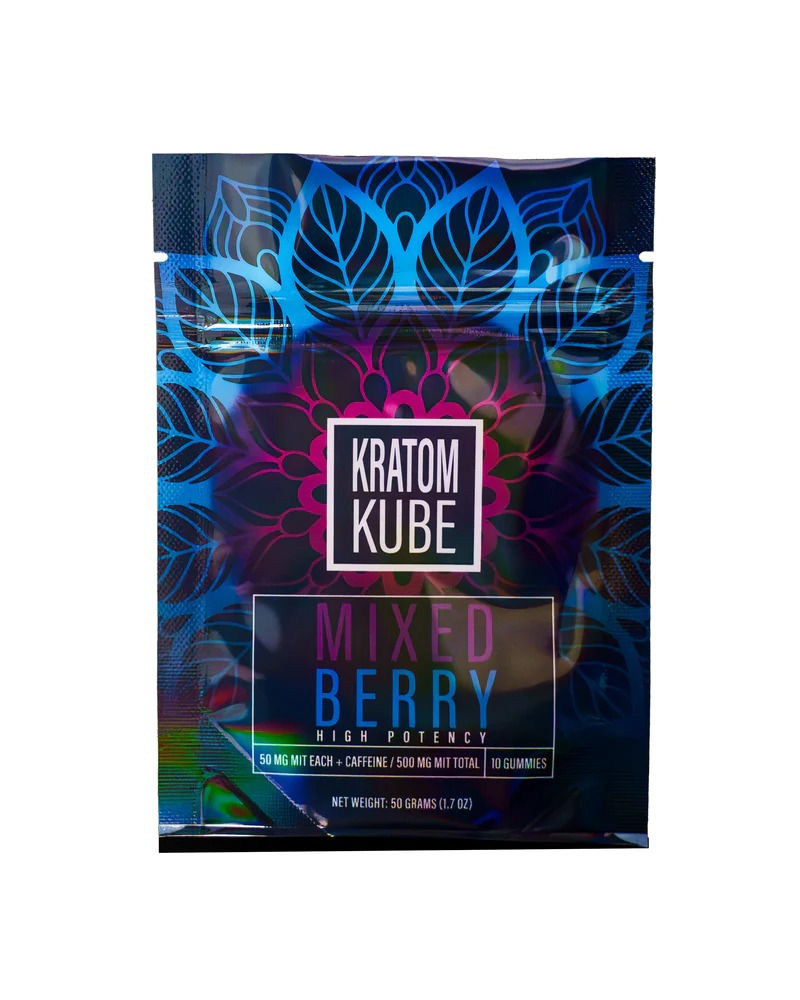 Kratom Kube Mixed Berry Gummies
