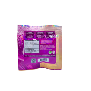 back of bag of Psyched Reishi Mushroom Gummies - 500mg - 2 Count