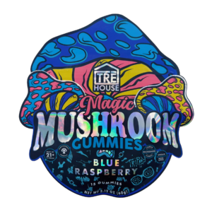 logo of Tre House Blue Raspberry Magic Mushroom Gummies