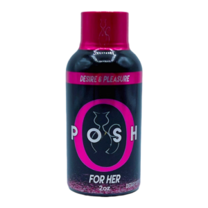 front of bottle of Posh O Juicy Strawberry Shooters for Her - 10mL