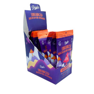 display box of Purple Mushroom Gummies Wild Berry