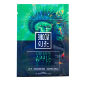 Shroom Kube Sour Green Apple Mushroom Gummies