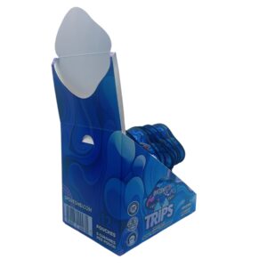 back of display box for Spores MD Nootropics Blue Magic Gummies