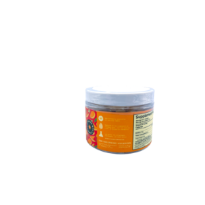 side of container of Super Speciosa Bold Gummies Mango (var 1)