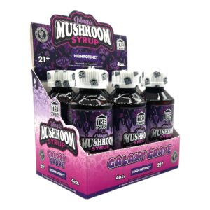 display box of Tre House Magic Mushroom Syrup Galaxy Grape