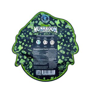 single pack of Tre House Sour Apple Magic Mushroom Gummies (back)