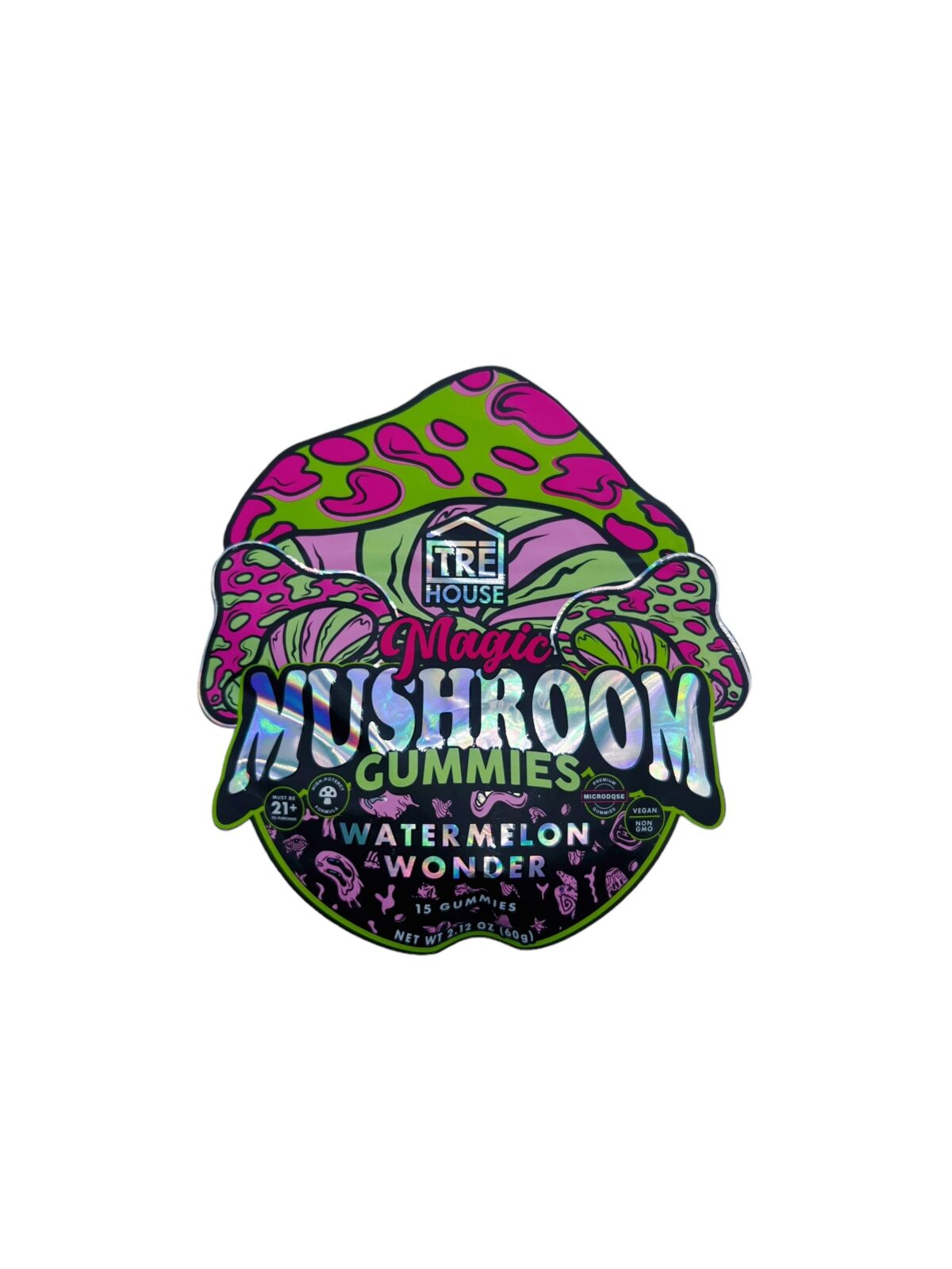 single pack of Tre House Watermelon Wonder Magic Mushroom Gummies (var 1)