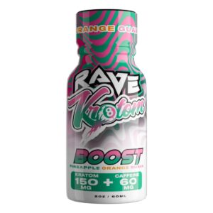 Rave Kratom and Caffeine Boost Shot