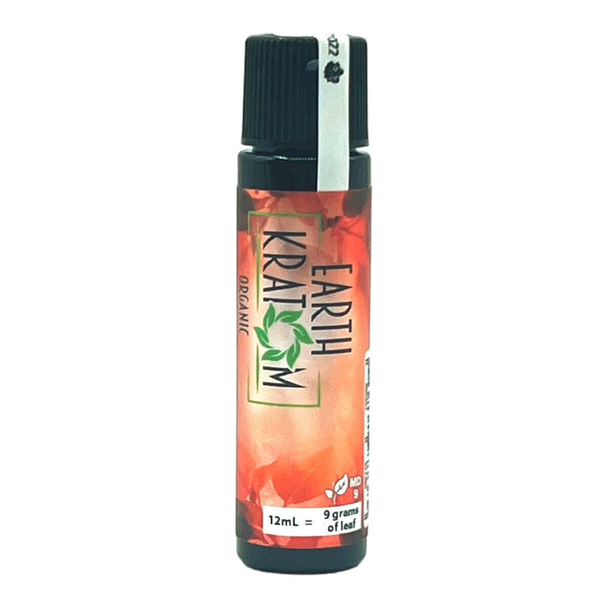 front of bottle of Earth Kratom Kratom Extract Red Bali Shot 12mL