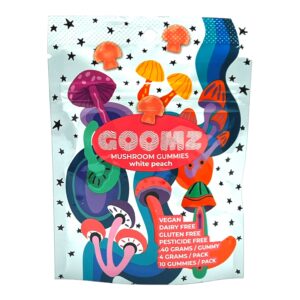 Goomz Mushroom Gummies White Peach