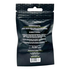 back of bag of K-Tropix Kratom Gummies Lemon Lime (var 1)