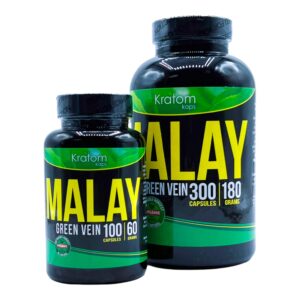 Kratom Kaps Malay Capsules Green Vein
